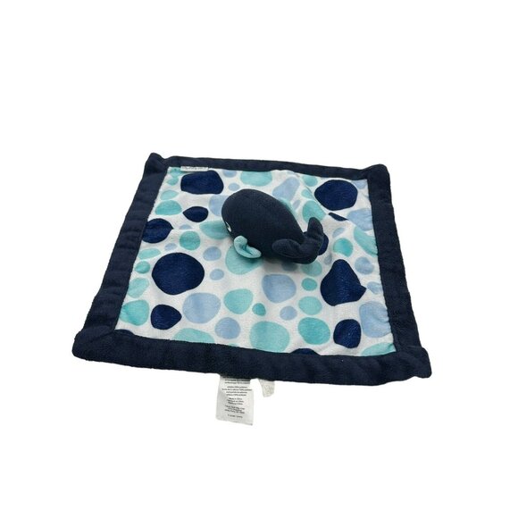 Carters Dark Blue Whale Lovey‎ Plush Soft Stuffed Animal Baby Security Blanket - Picture 4 of 6